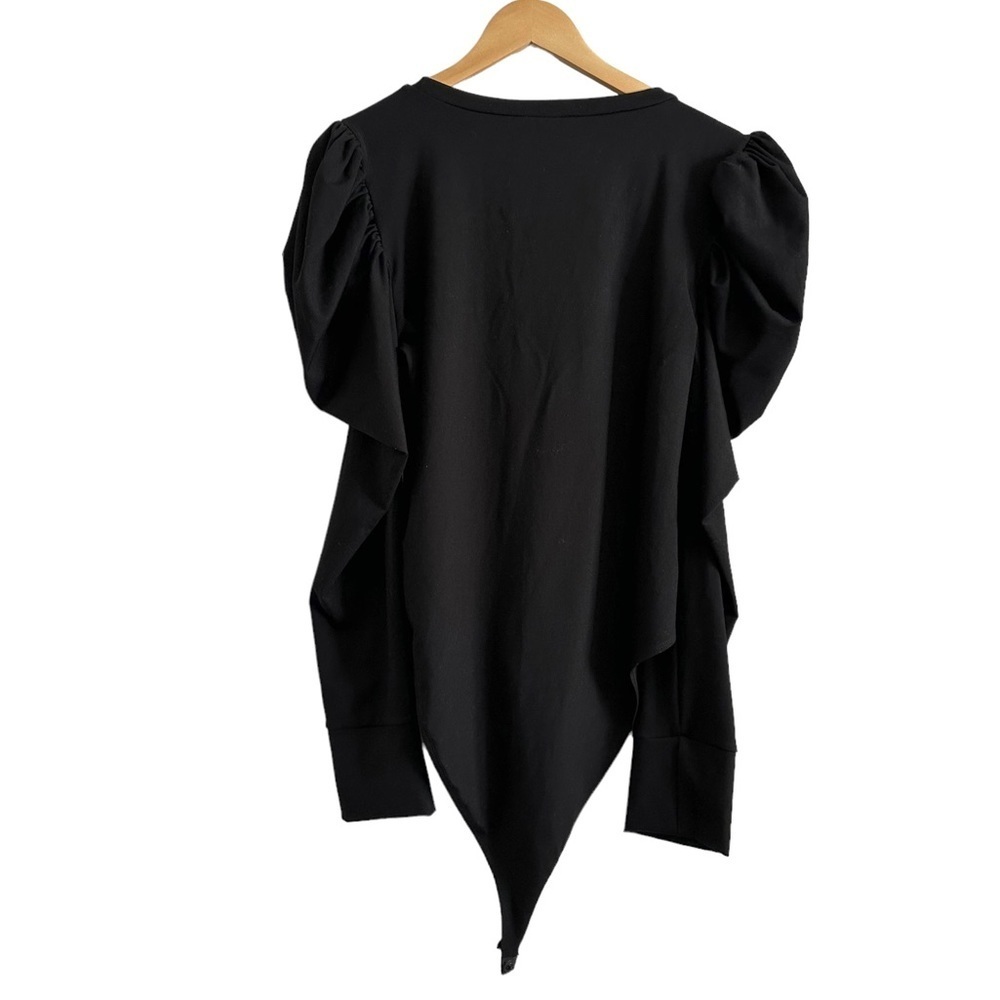 Extro&Vert Black Puff Long Sleeve Bodysuit Size 16 — image 3 of 8